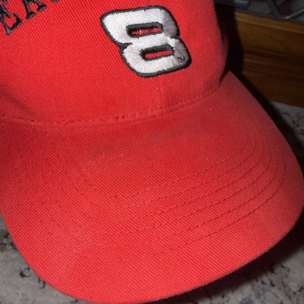 Vintage #8  Dale Earnhardt Jr. Baseball hat Budweiser Chevrolet With Pin Y2K